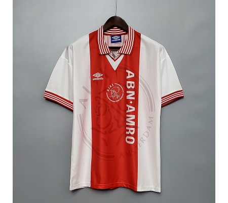 Ajax 95/96 Home Red&White Soccer Jersey